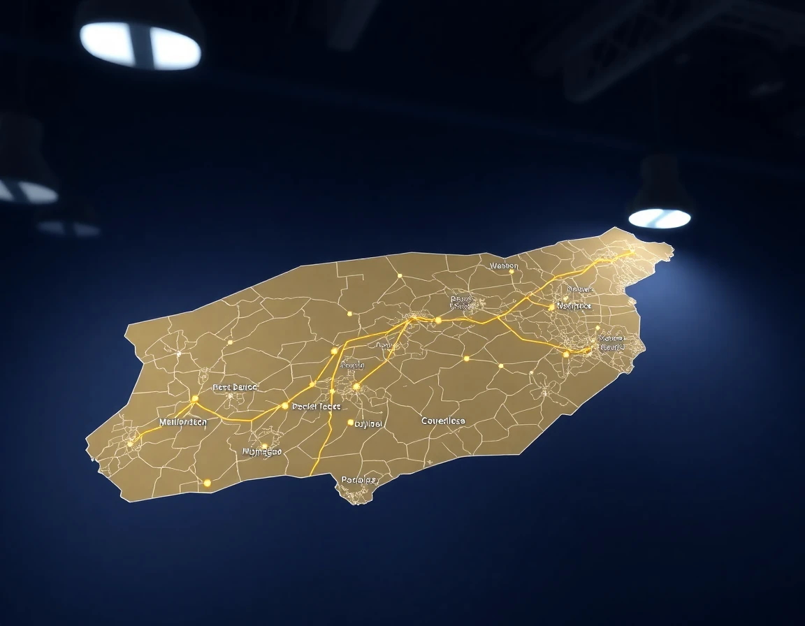 Electrical Service Areas Map of Boston